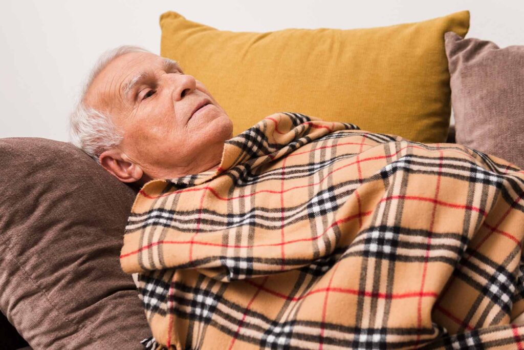 Frío interno en el cuerpo de las personas mayores