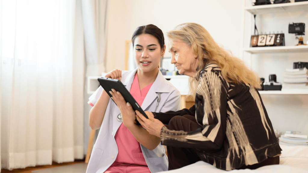 Carta de presentación cuidadora de ancianos.